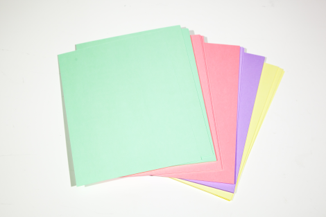 A4 Bristol paper, assorted colors/PAC-100