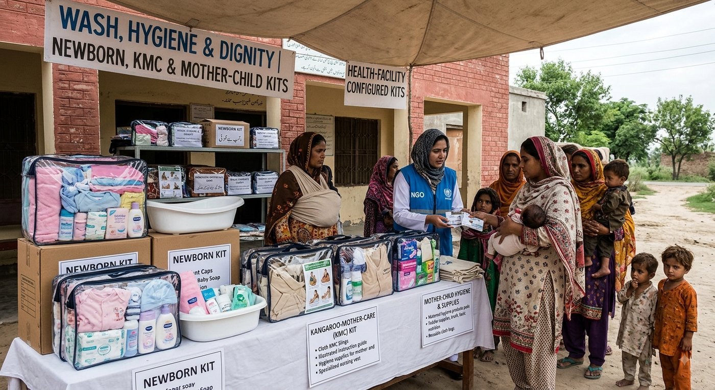 Hygiene, dignity and menstrual health management kits prepared for distribution